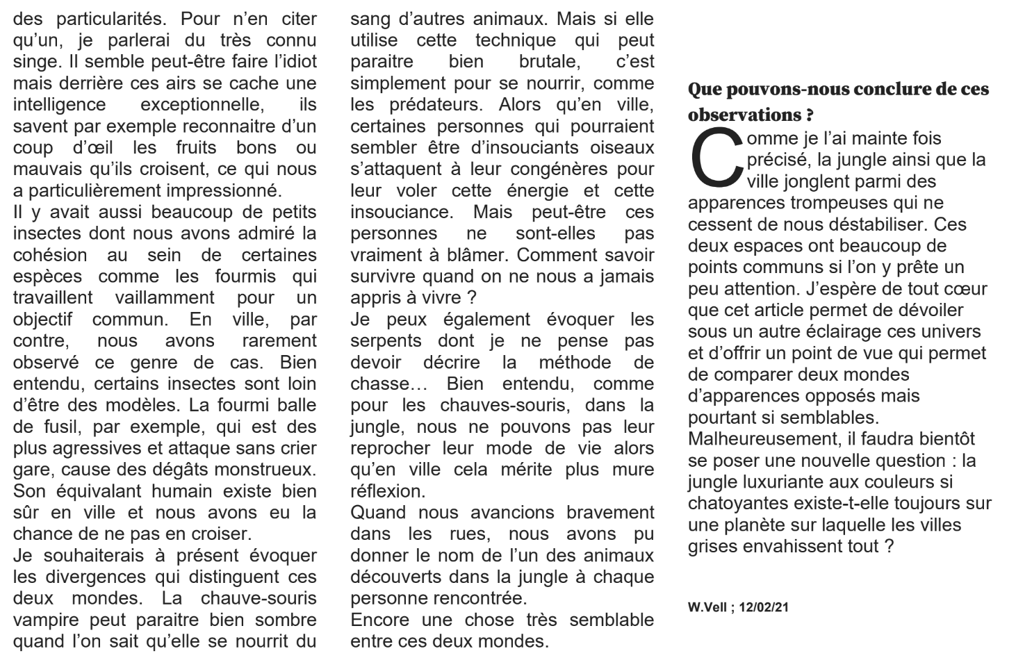 Le texte