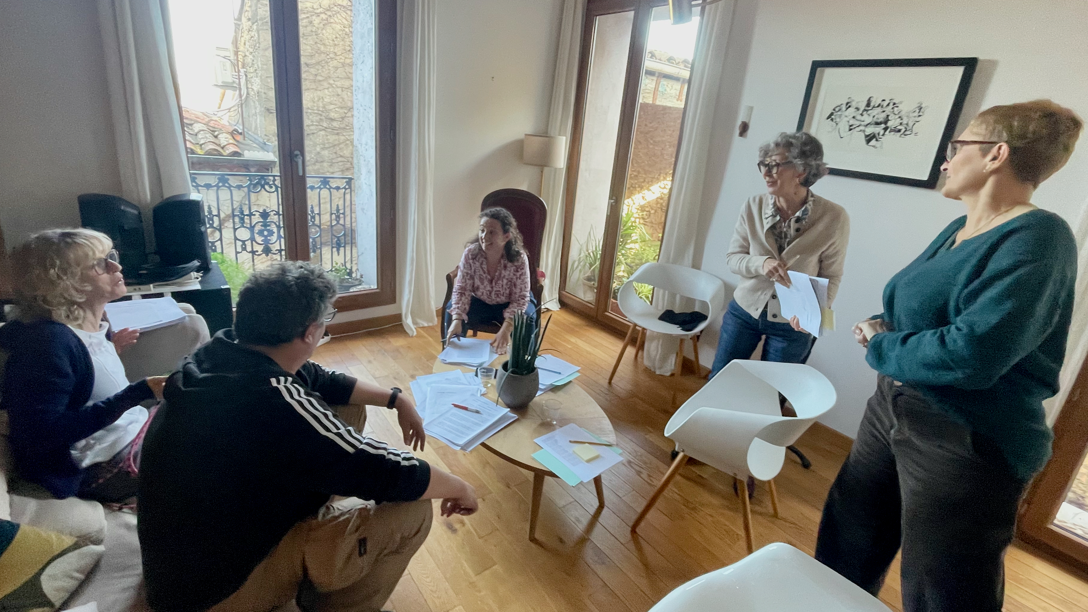 L'équipe au travail
